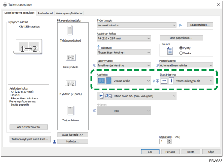 Kuva ohjaimen näytöstä