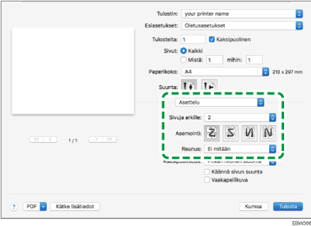 Kuva ohjaimen näytöstä