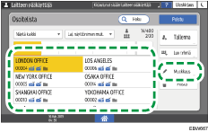 Käyttöpaneelin näyttö