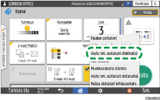 Käyttöpaneelin näyttö