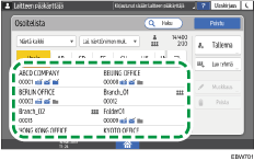 Käyttöpaneelin näyttö