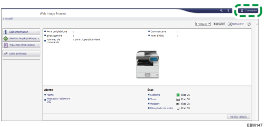 Illustration de la page du navigateur Web
