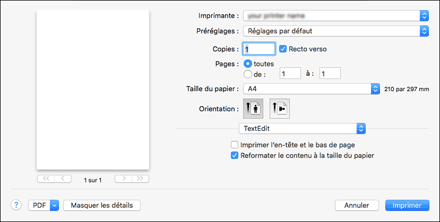 Illustration de l'écran Pilote