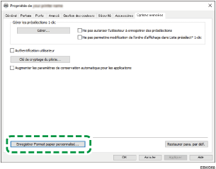 Illustration de l'écran du panneau de commande