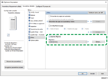 Illustration de l'écran Pilote