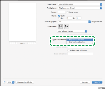 Illustration de l'écran Pilote