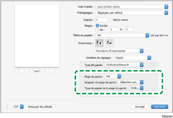 Illustration de l'écran Pilote