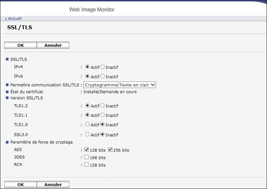 Illustration de la page du navigateur Web