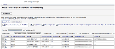 Illustration de la page du navigateur Web