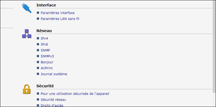 Illustration de la page du navigateur Web