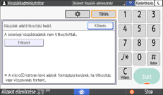 A kezelőpanel ismertetése