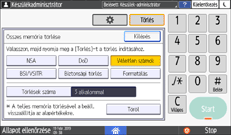 A kezelőpanel ismertetése