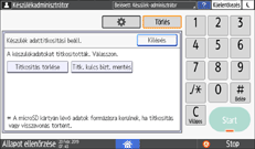 A kezelőpanel ismertetése