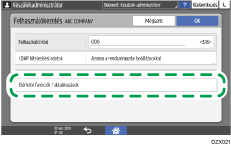 A kezelőpanel ismertetése