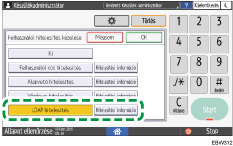 A kezelőpanel ismertetése
