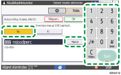 A kezelőpanel ismertetése