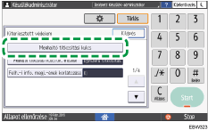 A kezelőpanel ismertetése