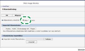 Webböngésző képernyőjének illusztrációja