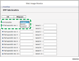 Webböngésző képernyőjének illusztrációja
