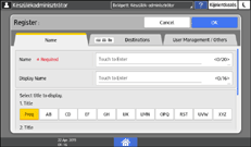 A kezelőpanel ismertetése