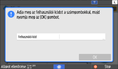 A kezelőpanel ismertetése