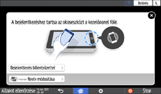 A kezelőpanel ismertetése