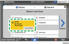 A kezelőpanel ismertetése