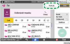 A kezelőpanel ismertetése