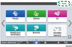 A kezelőpanel ismertetése