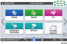 A kezelőpanel ismertetése