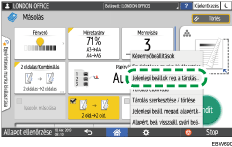 A kezelőpanel ismertetése