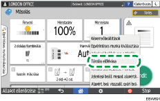 A kezelőpanel ismertetése