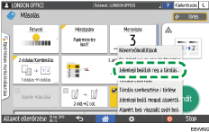 A kezelőpanel ismertetése