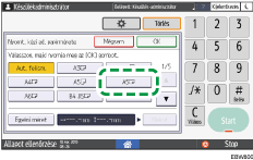 A kezelőpanel ismertetése