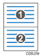 Illustrazione combinazione di 2 pagine