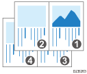 Illustrazione di pagine copiate