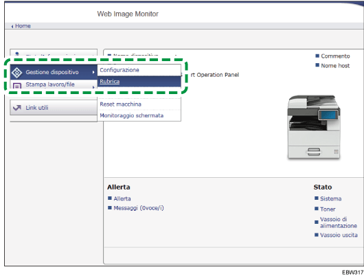 Illustrazione schermata browser web