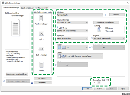 Illustrasjon av driverskjerm