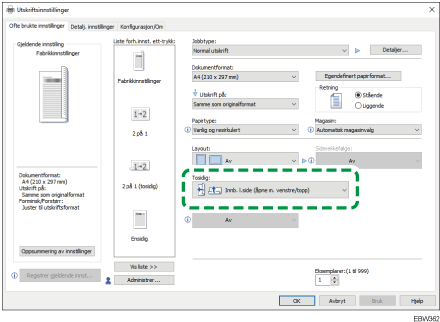 Illustrasjon av driverskjerm