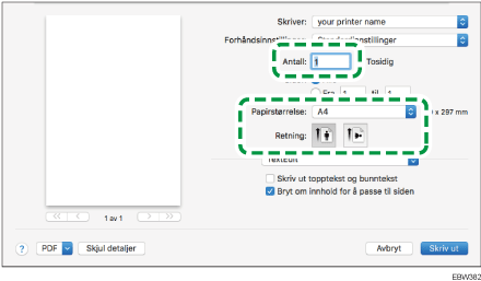 Illustrasjon av driverskjerm
