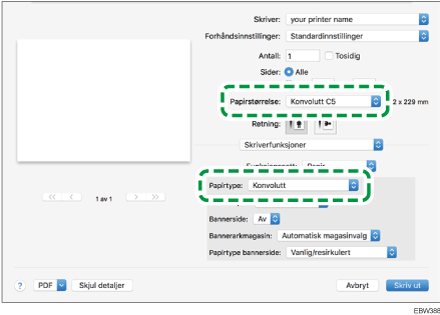 Illustrasjon av driverskjerm