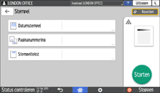 Afbeelding van bedieningspaneel