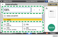 Afbeelding van bedieningspaneel
