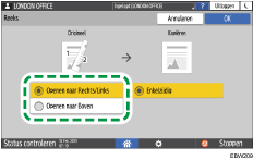 Afbeelding van bedieningspaneel