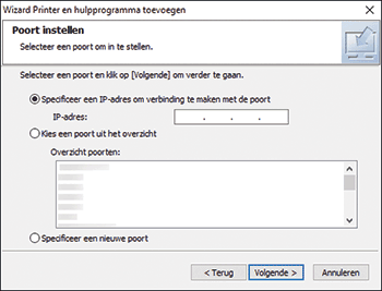 Illustratie stuurprogrammascherm