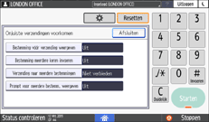 Afbeelding van bedieningspaneel