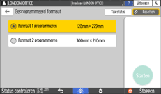Afbeelding van bedieningspaneel
