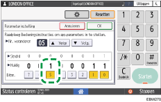 Afbeelding van bedieningspaneel