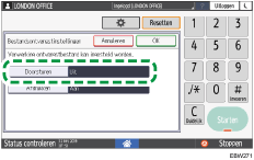 Afbeelding van bedieningspaneel
