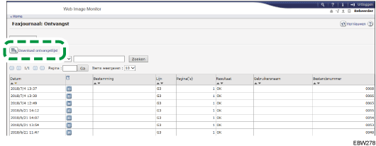 Afbeelding internetbrowserscherm
